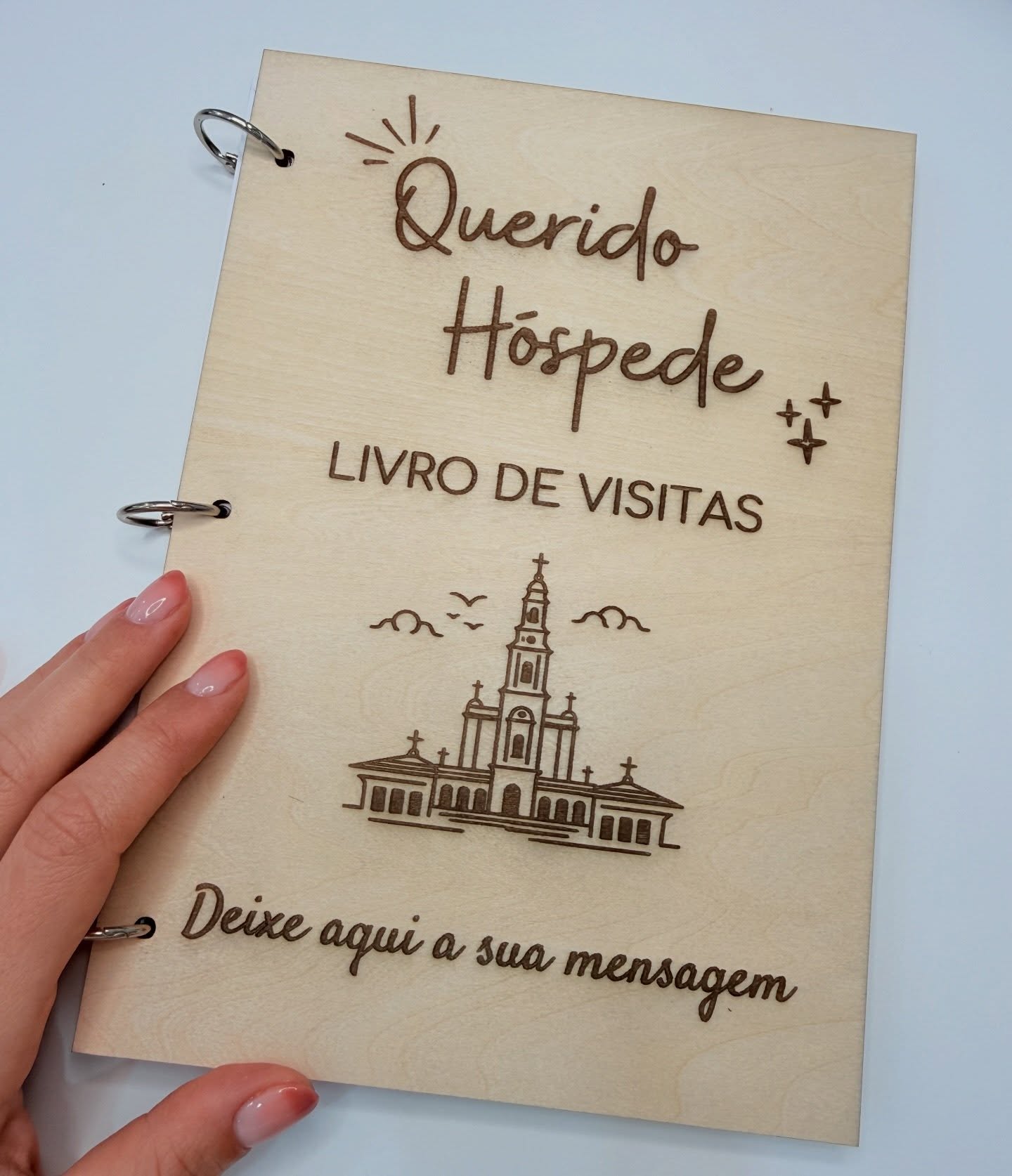 Livro de visitas personalizado