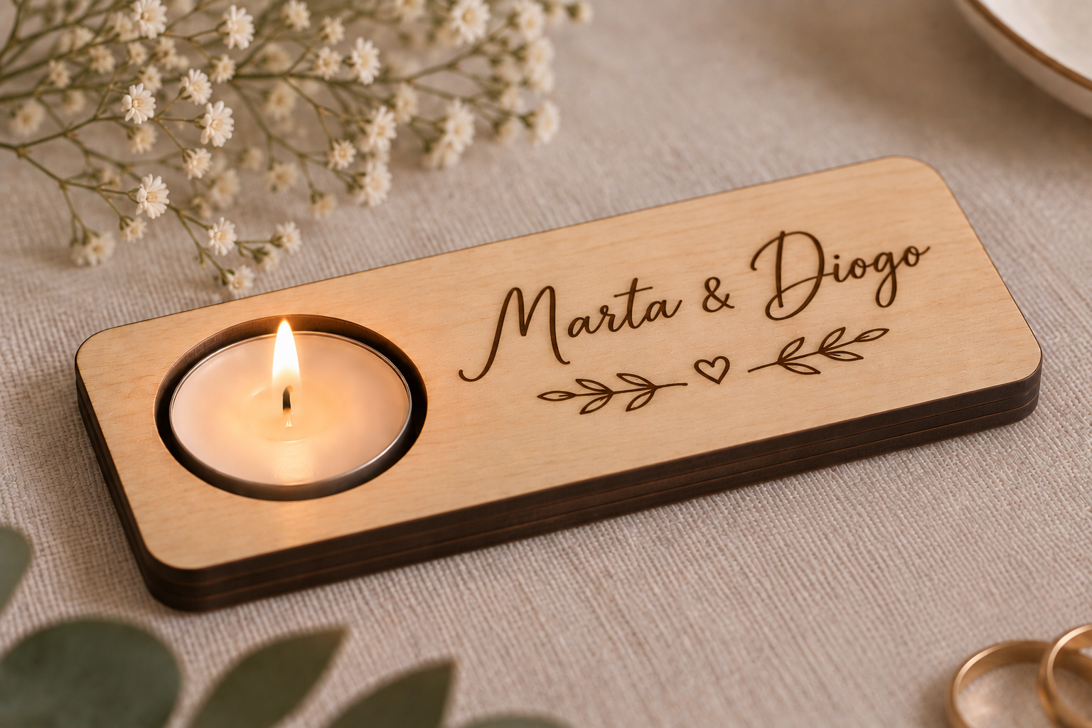 Suportes de vela personalizados