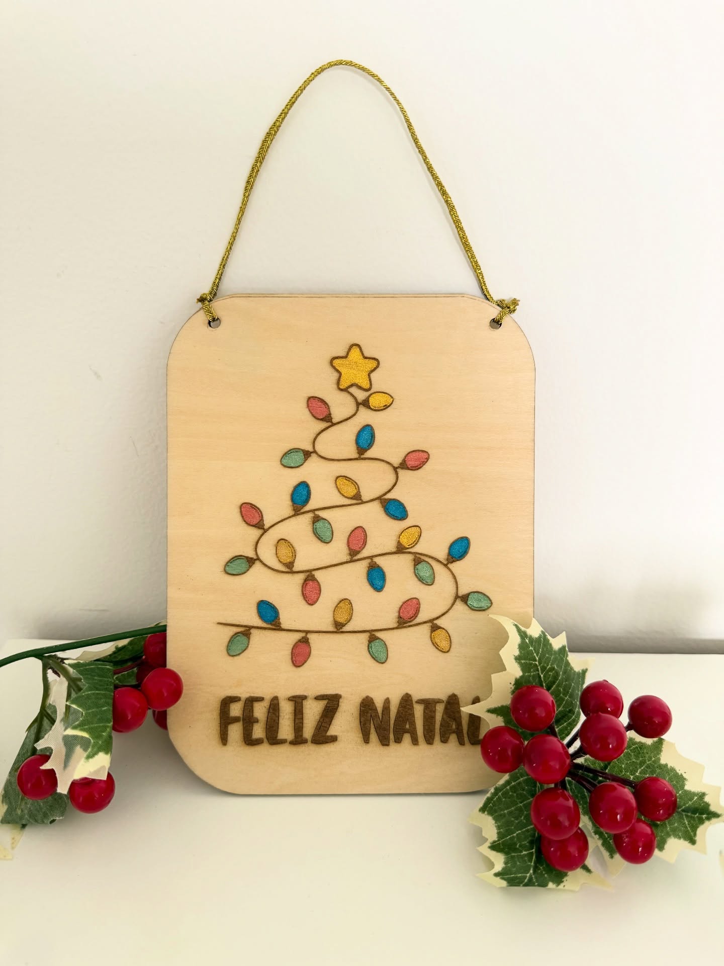 Placas decorativas de Natal