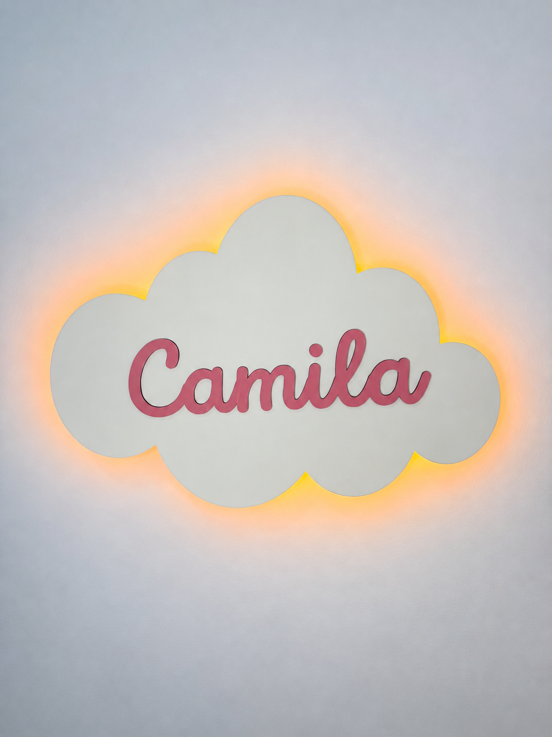 Quadro luminoso com nome 30x40 cm