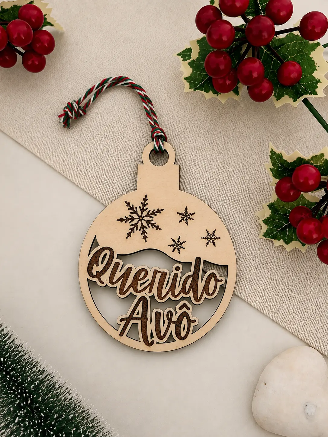 Bolas de Natal personalizadas com nome
