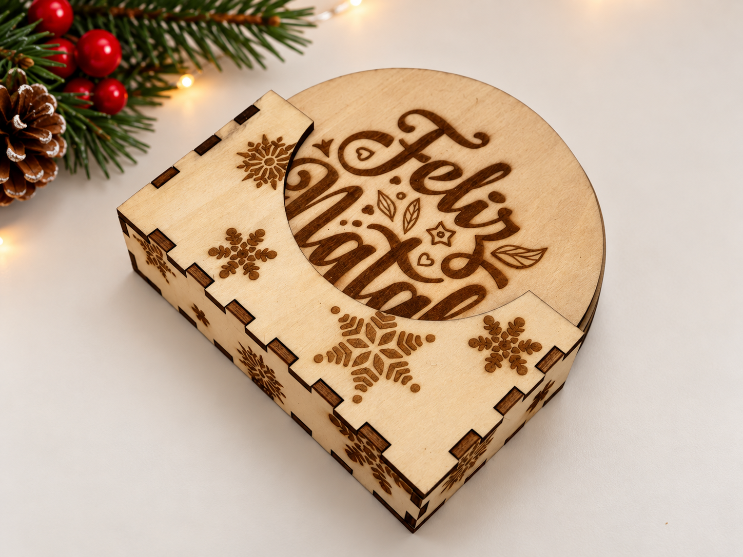 Conjunto de bases de copo edição de Natal