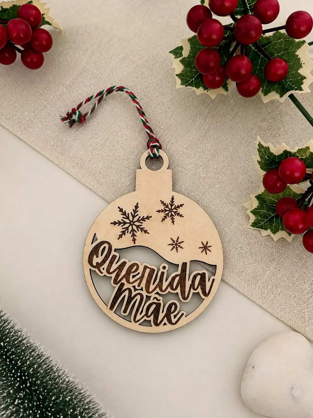 Bolas de Natal personalizadas com nome