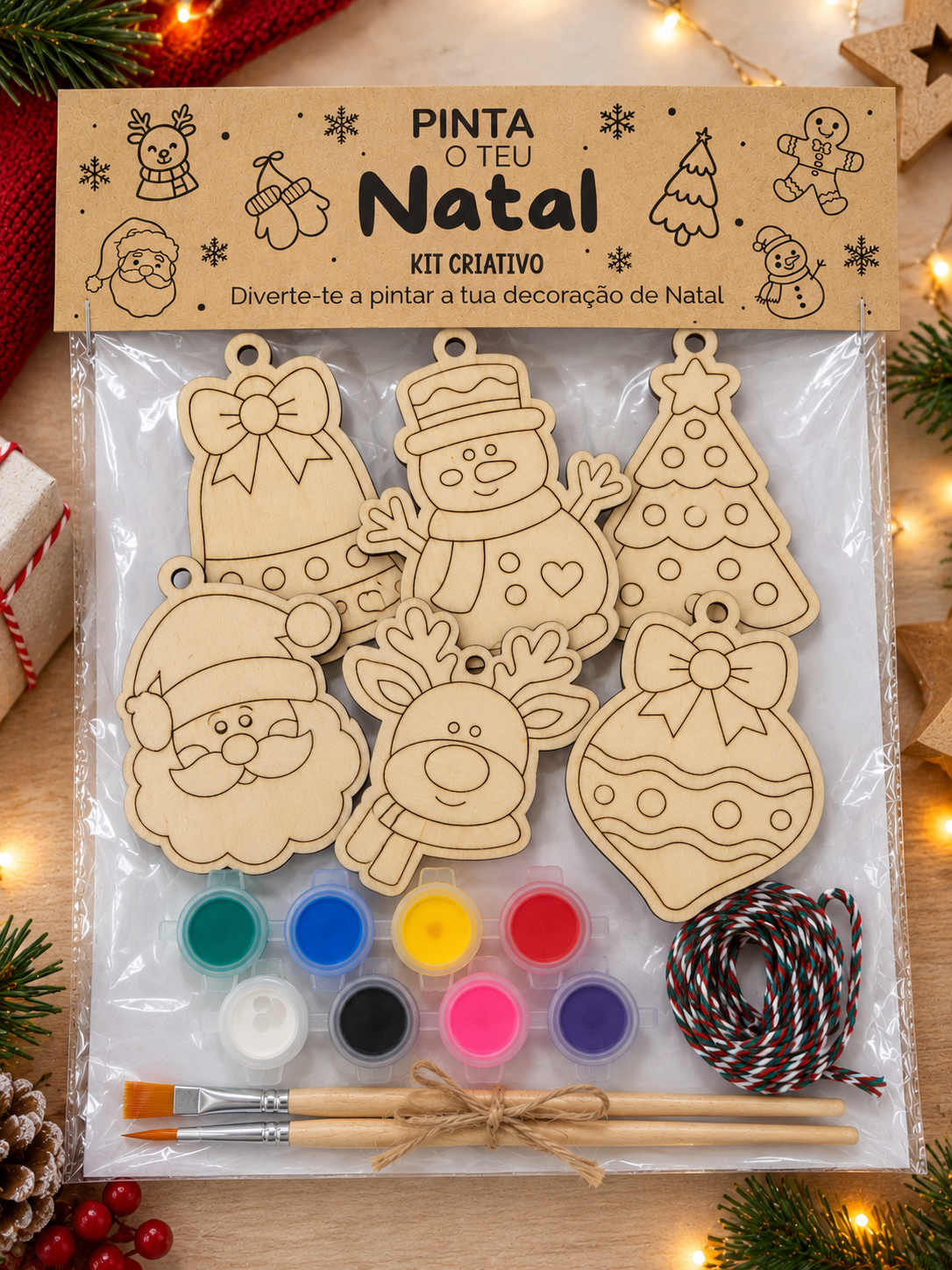 Kit criativo Pinta o teu Natal