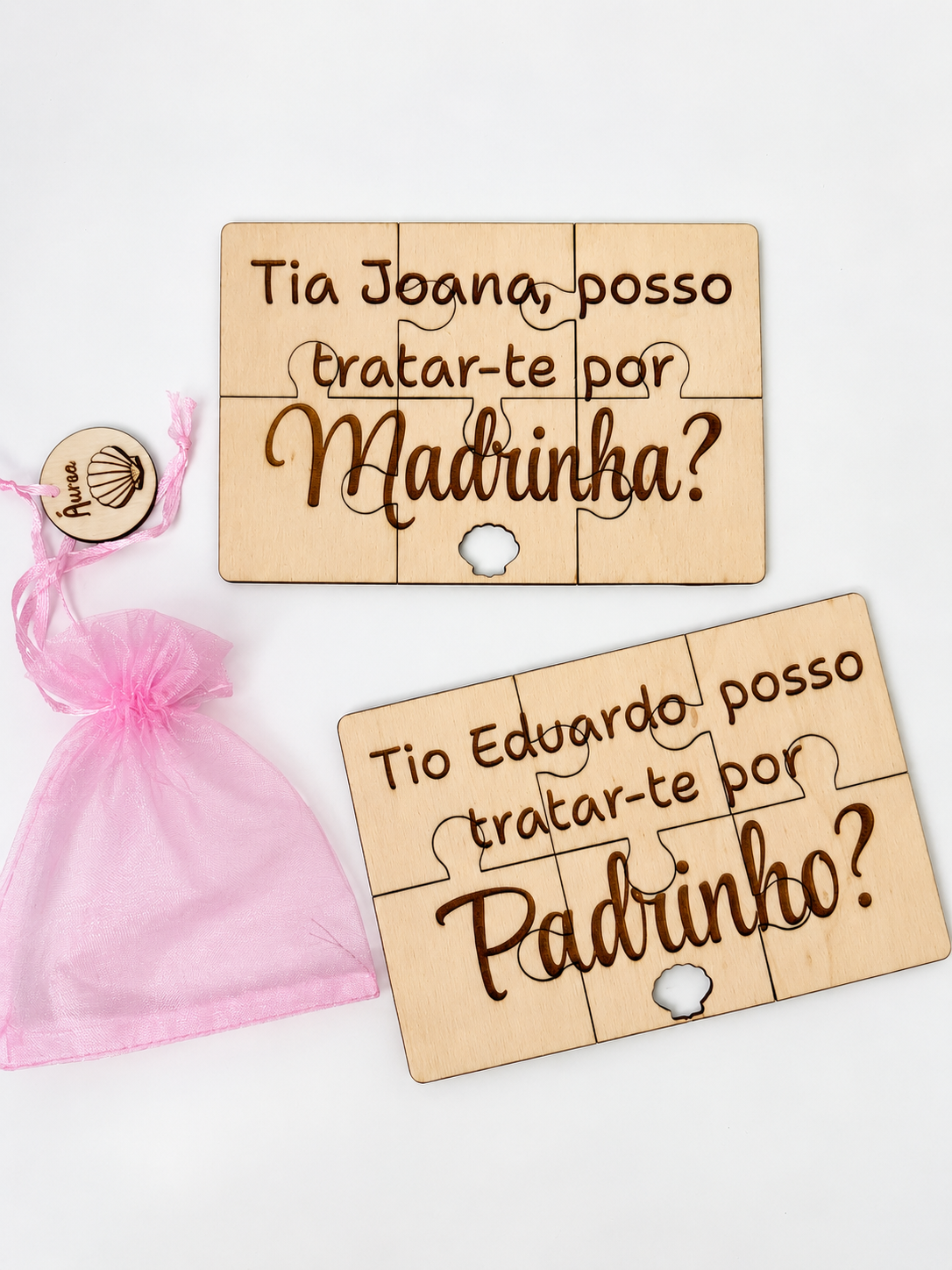 Puzzle pedido para padrinho/madrinha